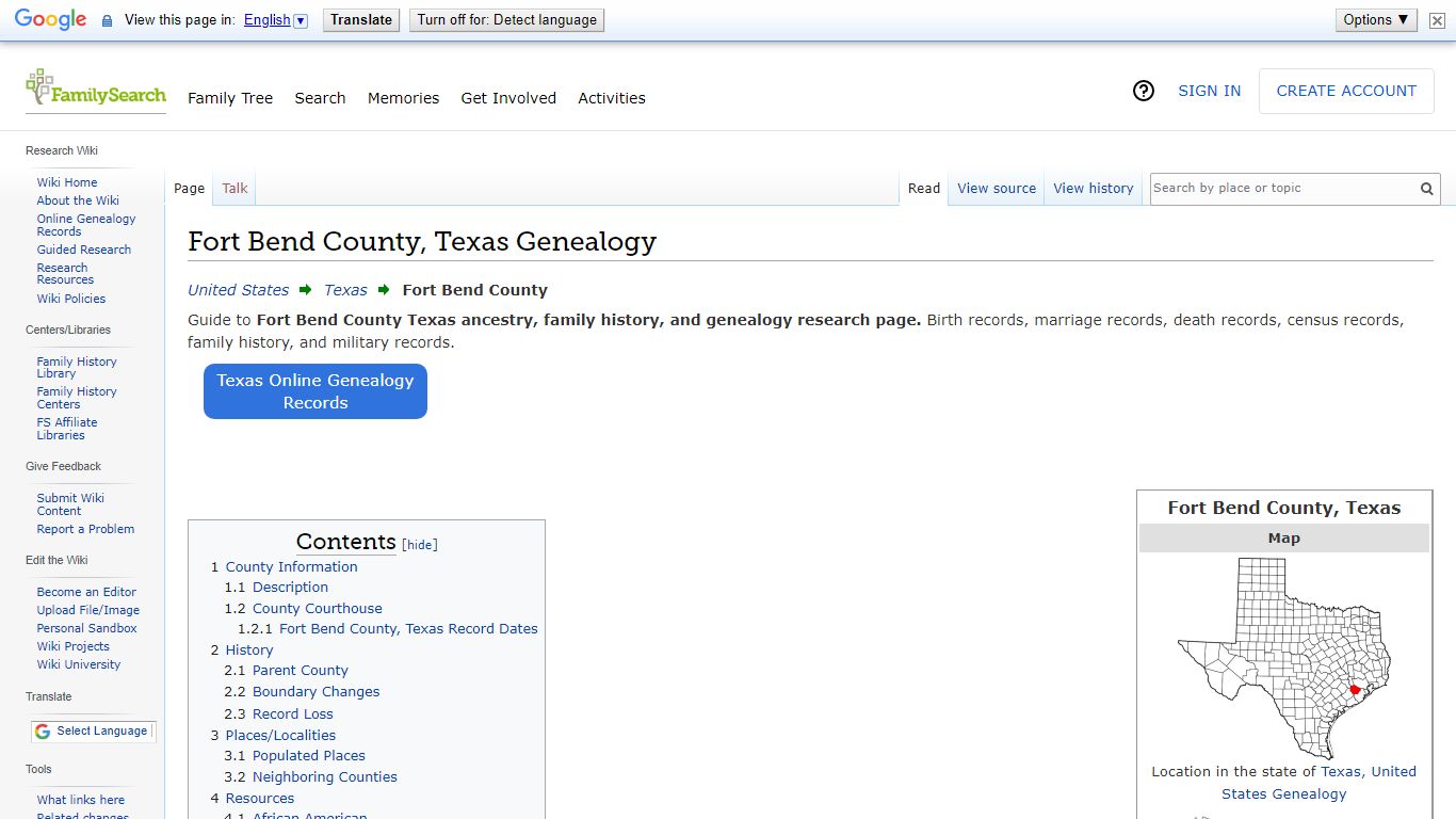 Fort Bend County, Texas Genealogy • FamilySearch